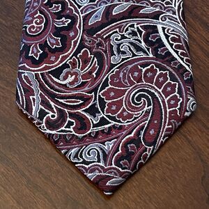 Pronto Uomo Couture Red Black Hand Made Silk Men’s Neck Tie Made In China Long